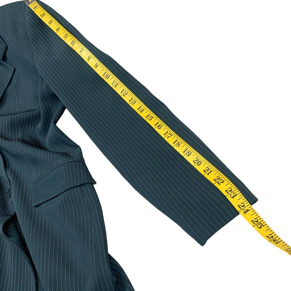 Alex Garfield Vintage Button Down Blazer Suit Jacket Women Size 4 Blue P… - Picture 14 of 16